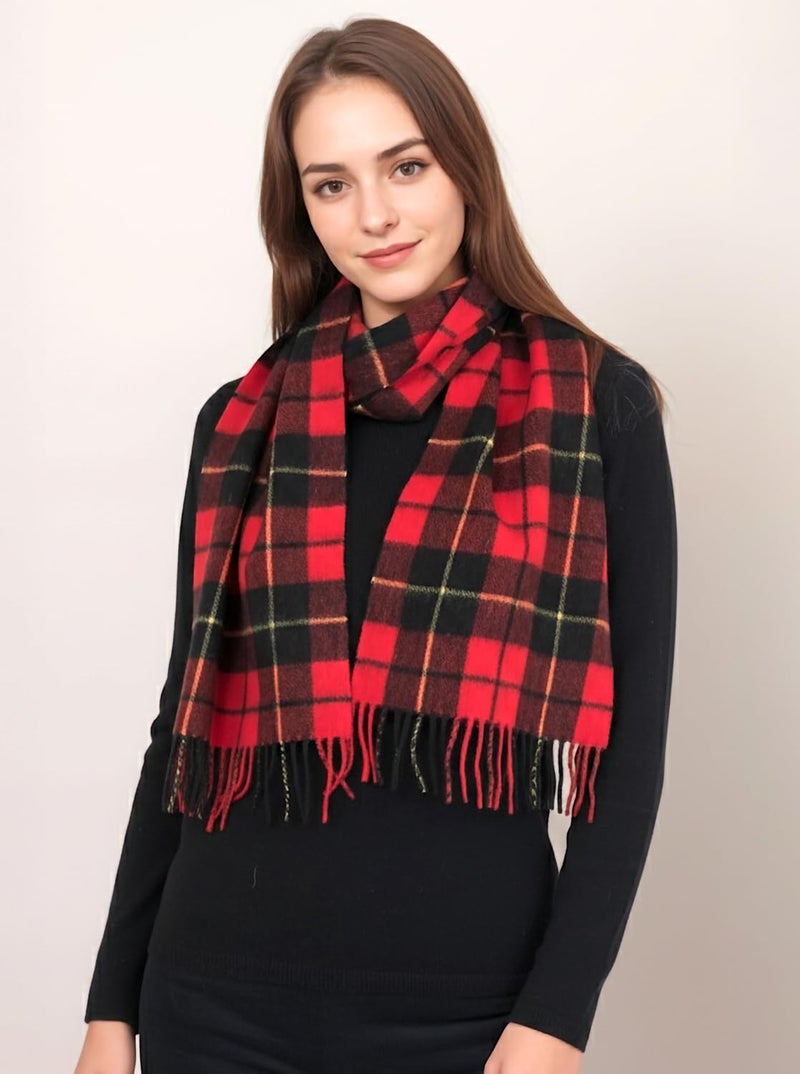 Achillea Scottish Tartan Plaid Scarf - Warm Cashmere Feel Winter Scarf, Scarves for Holiday, Christmas & Daily Wear - Image 4